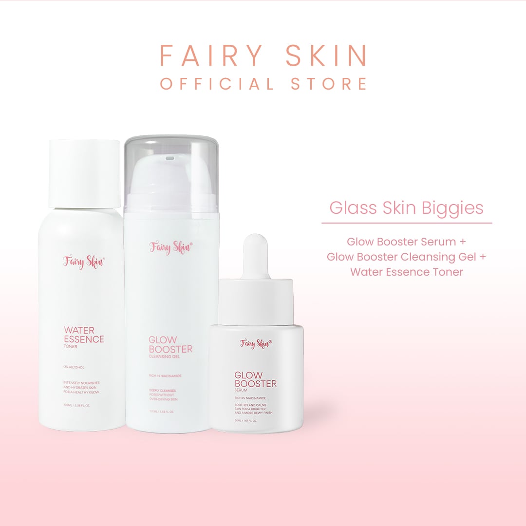 Glass Skin Biggies | Bundle of Glow Booster Serum + Glow Booster Cleansing Gel + Water Essence Toner