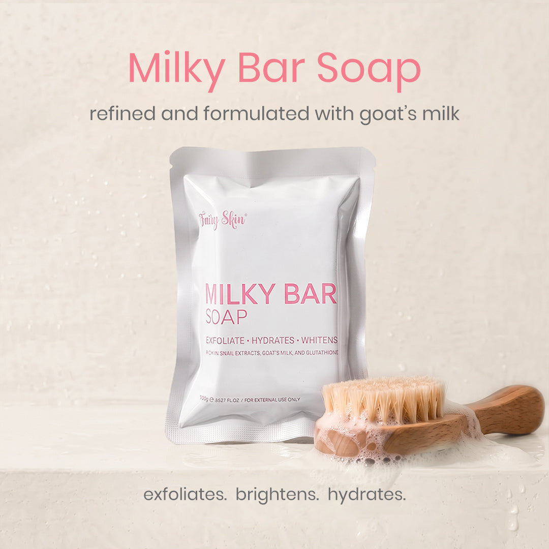 Fairy Skin Milky Bar Soap 100g Exfoliating and Brightening Bar