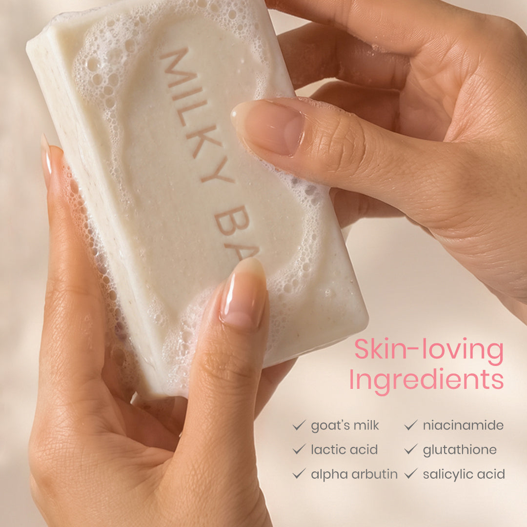 Fairy Skin Milky Bar Soap 100g Exfoliating and Brightening Bar